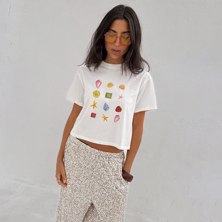 White Shell Ioana T Shirt