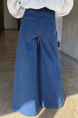 Blue Denim Pallazzo Jan Jean