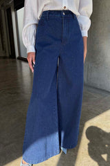 Blue Denim Pallazzo Jan Jean