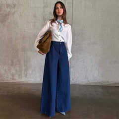 Blue Denim Pallazzo Jan Jean