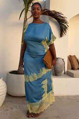 Blue and Lemon Kira Top