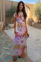 Abstract Soleil Luna Mesh Dress