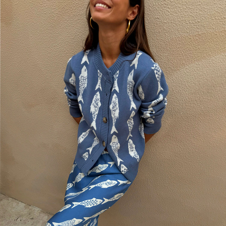 Blue Marina Hollie Cardigan