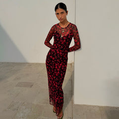 Cherry Mesh Soho Dress