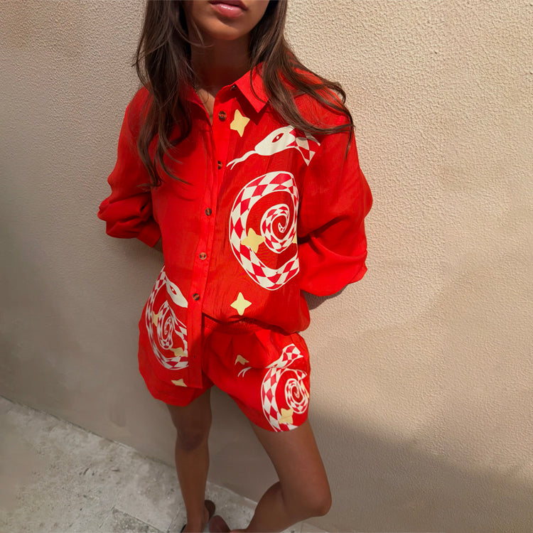 Red Snake Miley Shirt