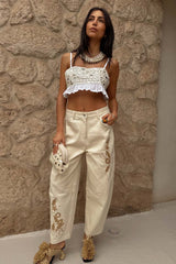 Cream Mirror Gabbi Top