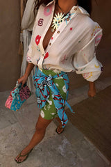 Morocco Mini Wrap Skirt
