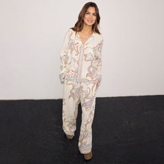 Cream Octopus Button Through Pyjamas