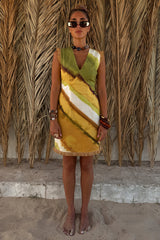 Green Ombre Deia Dress