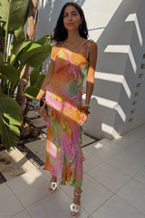 Ombre Jacquard Faro Dress