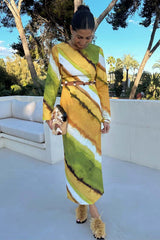 Green Ombre Alba Dress