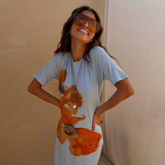 Orange Acetate Visor Sunglasses
