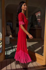 Red and Pink Katie Dress