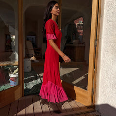 Red and Pink Katie Dress