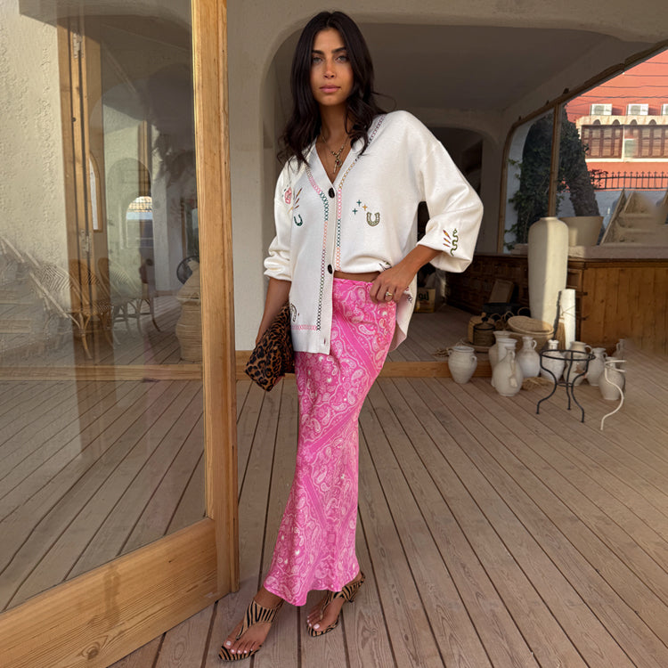 Pink Bandana Dorris Skirt