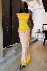 Pink Fawn Poppy Midi Maeva Skirt
