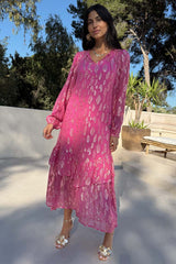 Pink Jacquard Harmony Dress