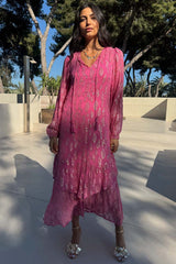 Pink Jacquard Harmony Dress