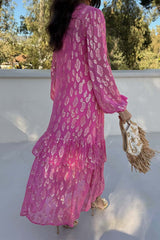 Pink Jacquard Harmony Dress