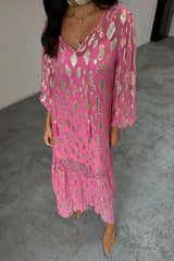 Pink Jacquard Harmony Dress Petite