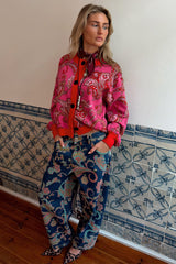 Pink Paisley Oslo Cardigan