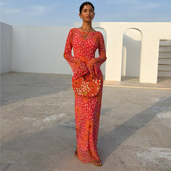 Coral Fawn Poppy Aria Dress