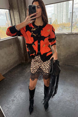 Black Poppy Cardigan