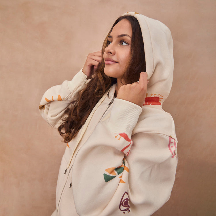 Cream Sundazed Accessible Hoodie