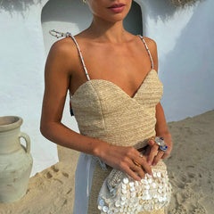 Raffia Cecilia Top