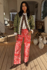 Red Bandana Jeans Petite