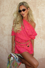 Pink Safari Mini Tilly Dress