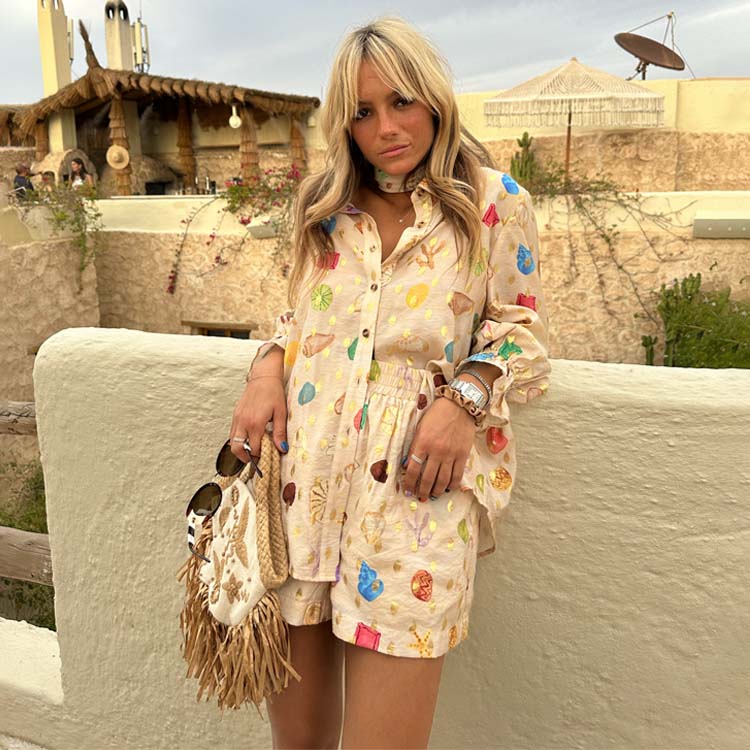 Cream Shell Elissa Shorts