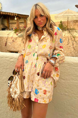 Cream Shell Elissa Shorts