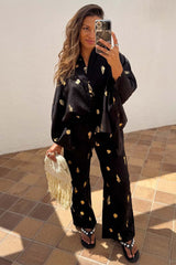 Black Shell Elissa Trousers Petite