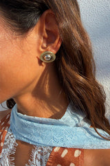 Deloris Silver Circle Earrings