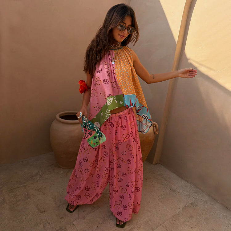 Pink Snake Balloon Trouser