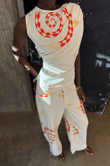 Snake Tie Side Trousers