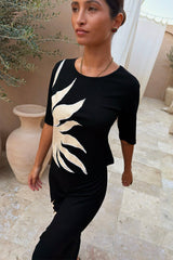 Black Sol Rib T-Shirt