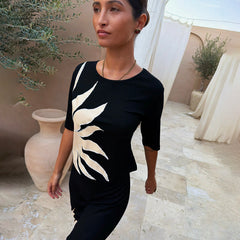 Black Sol Rib T-Shirt