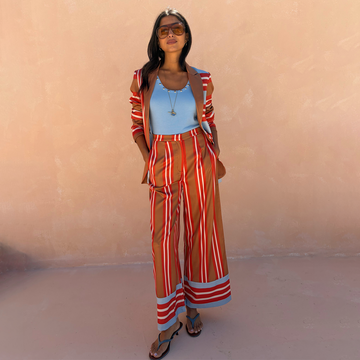 Multi Stripe Marnie Trousers
