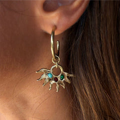 Deloris Sun Hoop Earrings