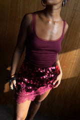 Burgundy Teddy Vest