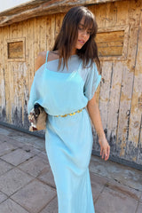 Blue Chiffon Tilly Dress