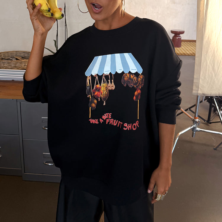 Black Fruit Shop Sweatshirt