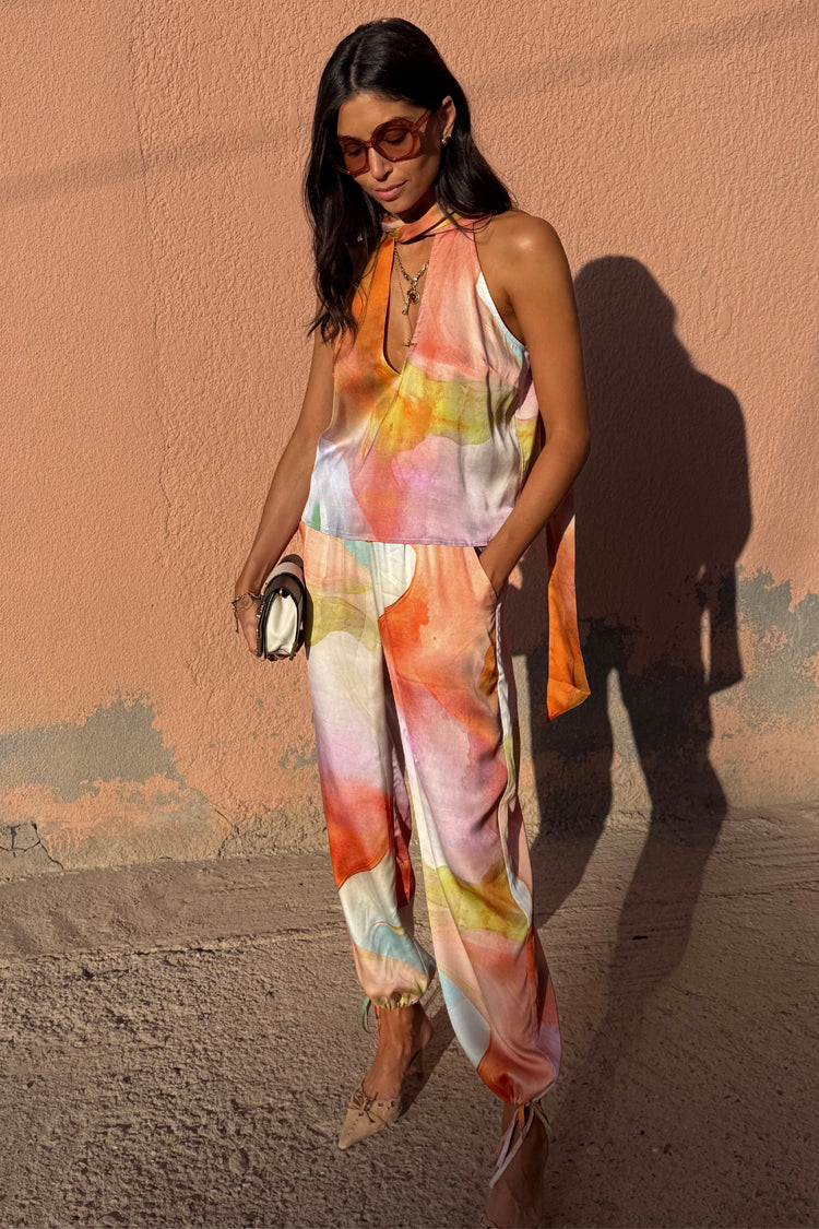 Abstract Lily Top