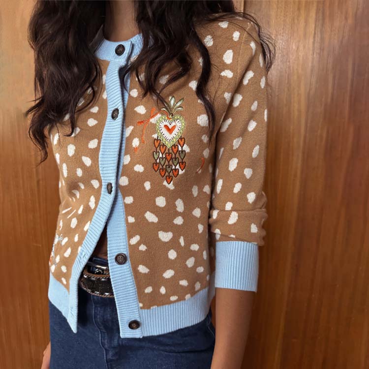 Deer Print Hollie Cardigan