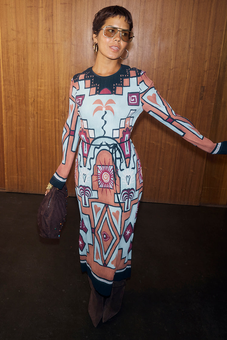 Geometric Gaia Dress