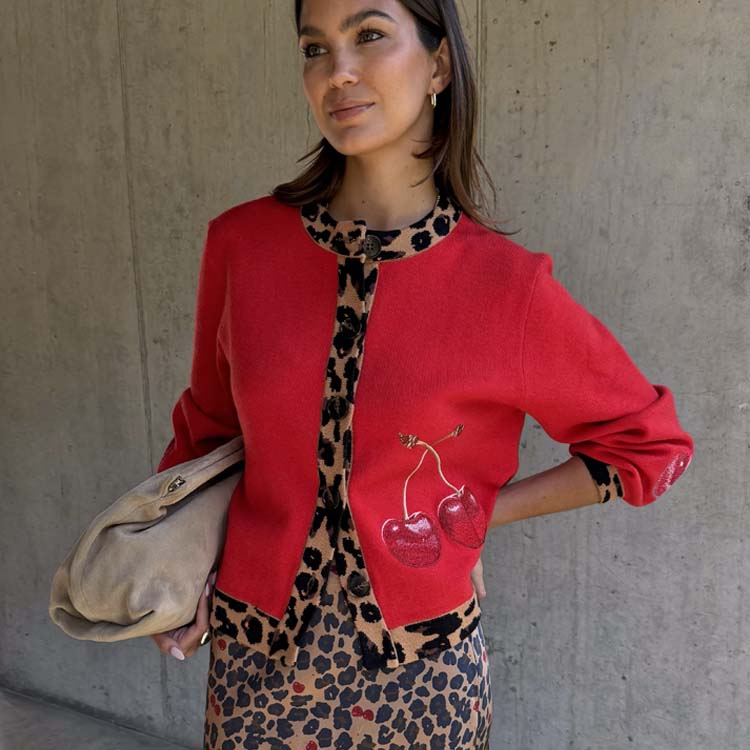 Cherry Holly Cardigan