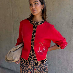 Cherry Holly Cardigan