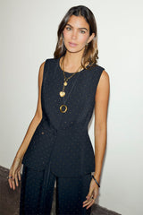 Black Hotfix Sol Waistcoat